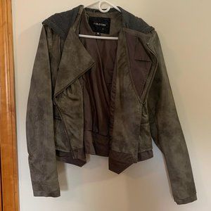 Maurices Hooded Faux Leather Jacket